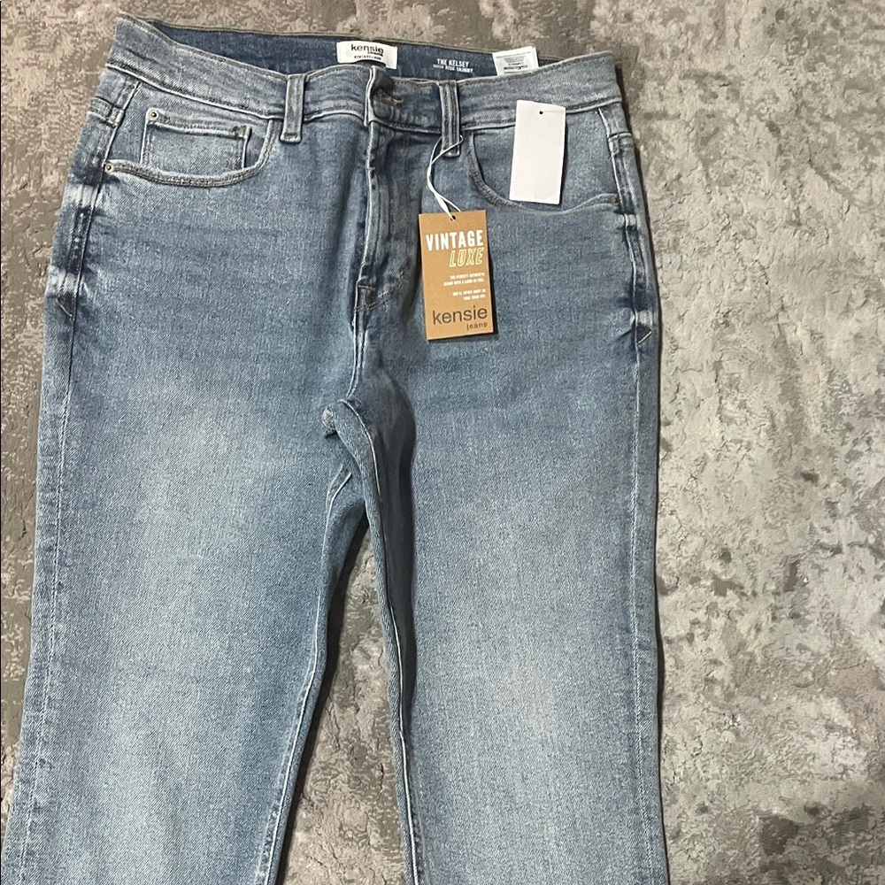 Kensie Light Blue High Rise Skinny Denim Jeans NWT